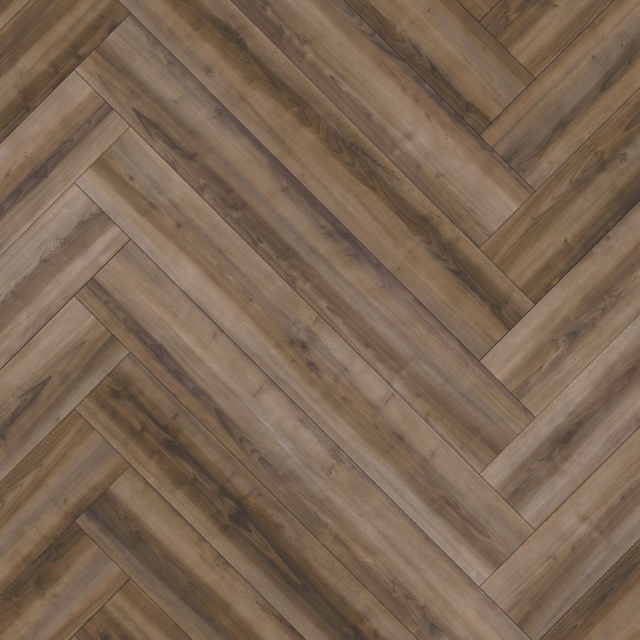 treasured grove umber herringbone